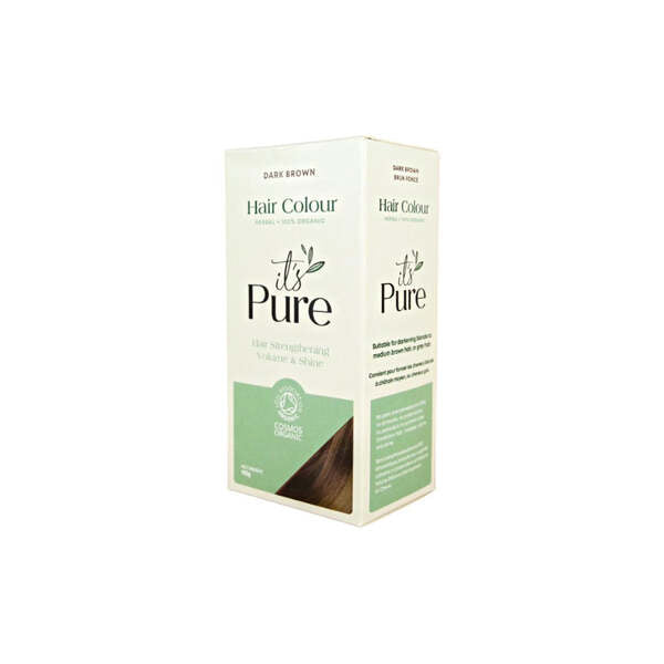 It's Pure Golden Blonde 100% Organic Natural Hair Dye 110g GOODS Superdrug Dark Brown  