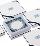 Prada stripes dessert plates 22cm, imported from the UK