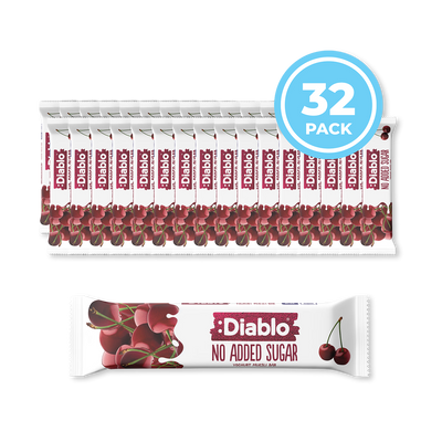 Holland & Barrett Diablo No Added Sugar Yoghurt Coated Muesli Bar Cherry 30g Pack of 32- Buy online at McGrocer