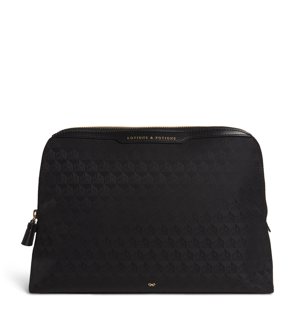 Anya Hindmarch Logo Jacquard Lotions and Potions toiletry pouch - British product