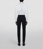 Pantalons ajustés en laine McQueen, importés du Royaume-Uni