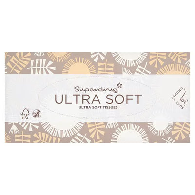 Superdrug Superdrug Facial Tissue Ultra Soft 3Ply Bokser 80 Ark- Kjøp online hos McGrocer