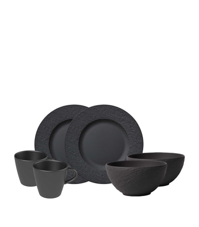 Harrods Villeroy & Boch Manufacture Rock Porcelain Breakfast Set- Buy online at McGrocer
