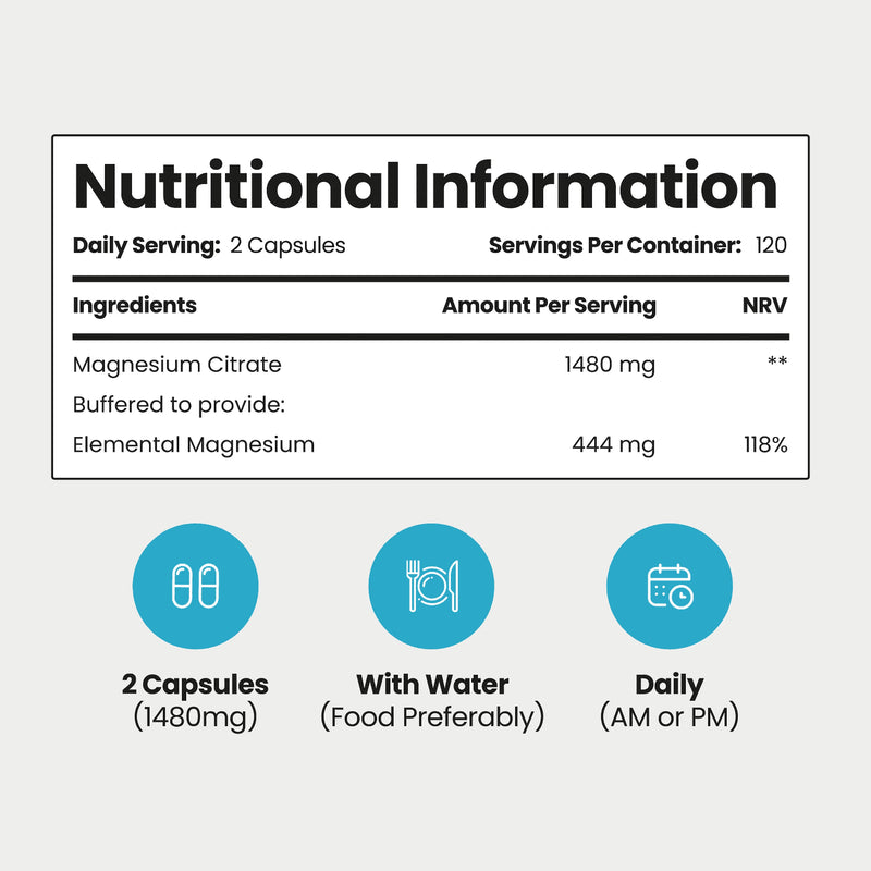 VitaBright Magnesium Citrate 240 capsules UK version