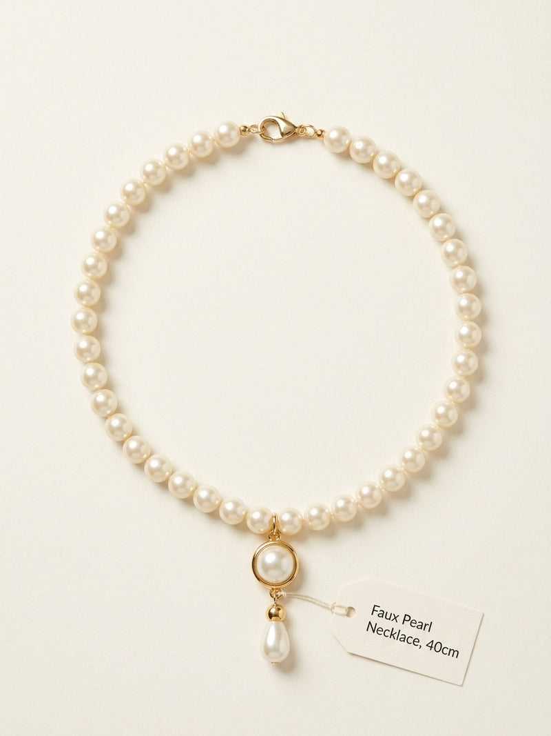 Vivienne Westwood gold-tone brass and faux-pearl choker necklace (British brand)
