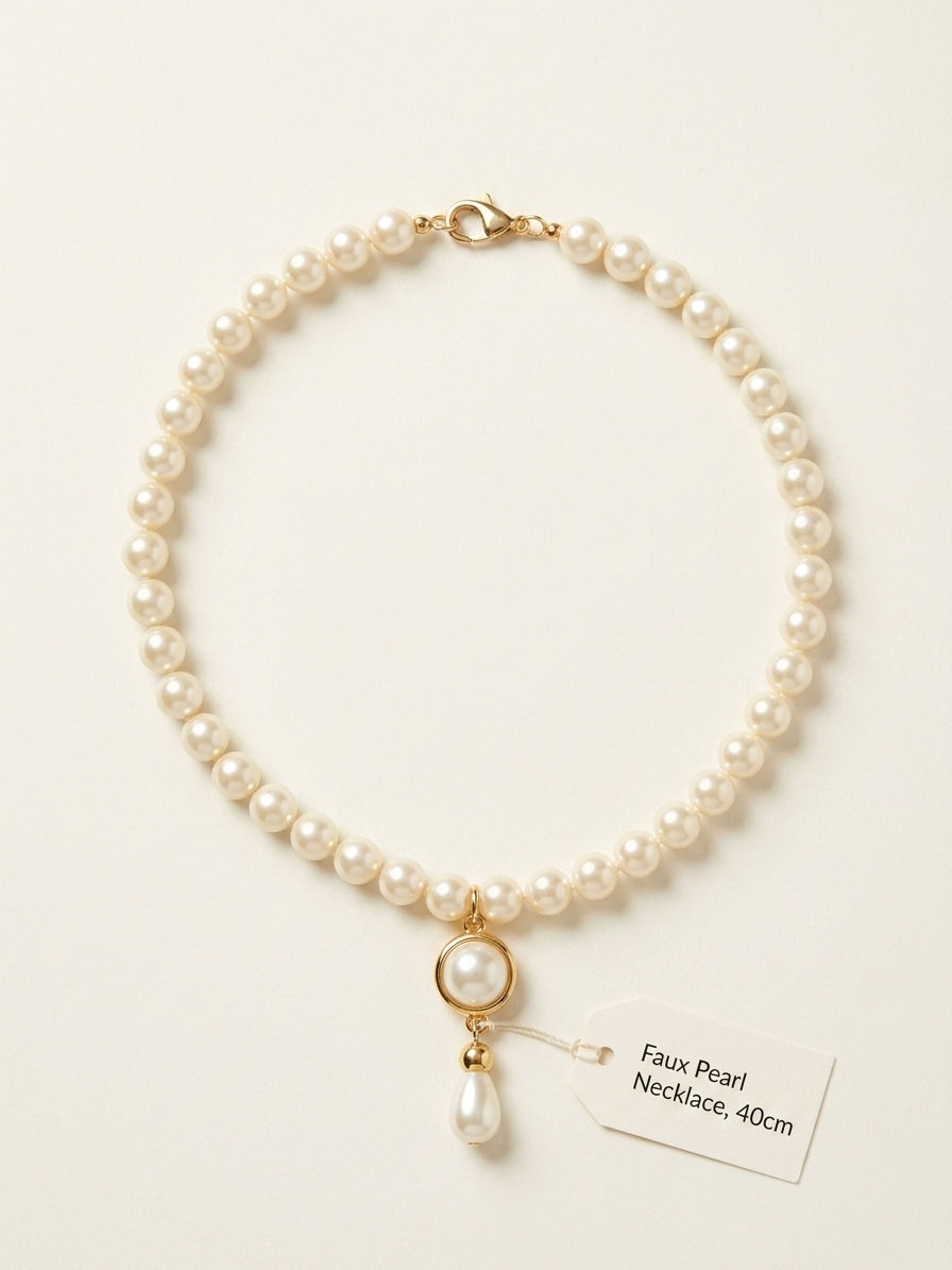 Vivienne Westwood gold-tone brass and faux-pearl choker necklace (British brand)