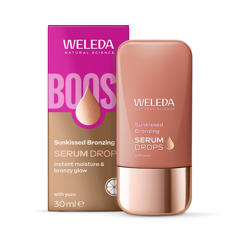 Weleda Sunkissed bronzing serum drops 30ml, UK version