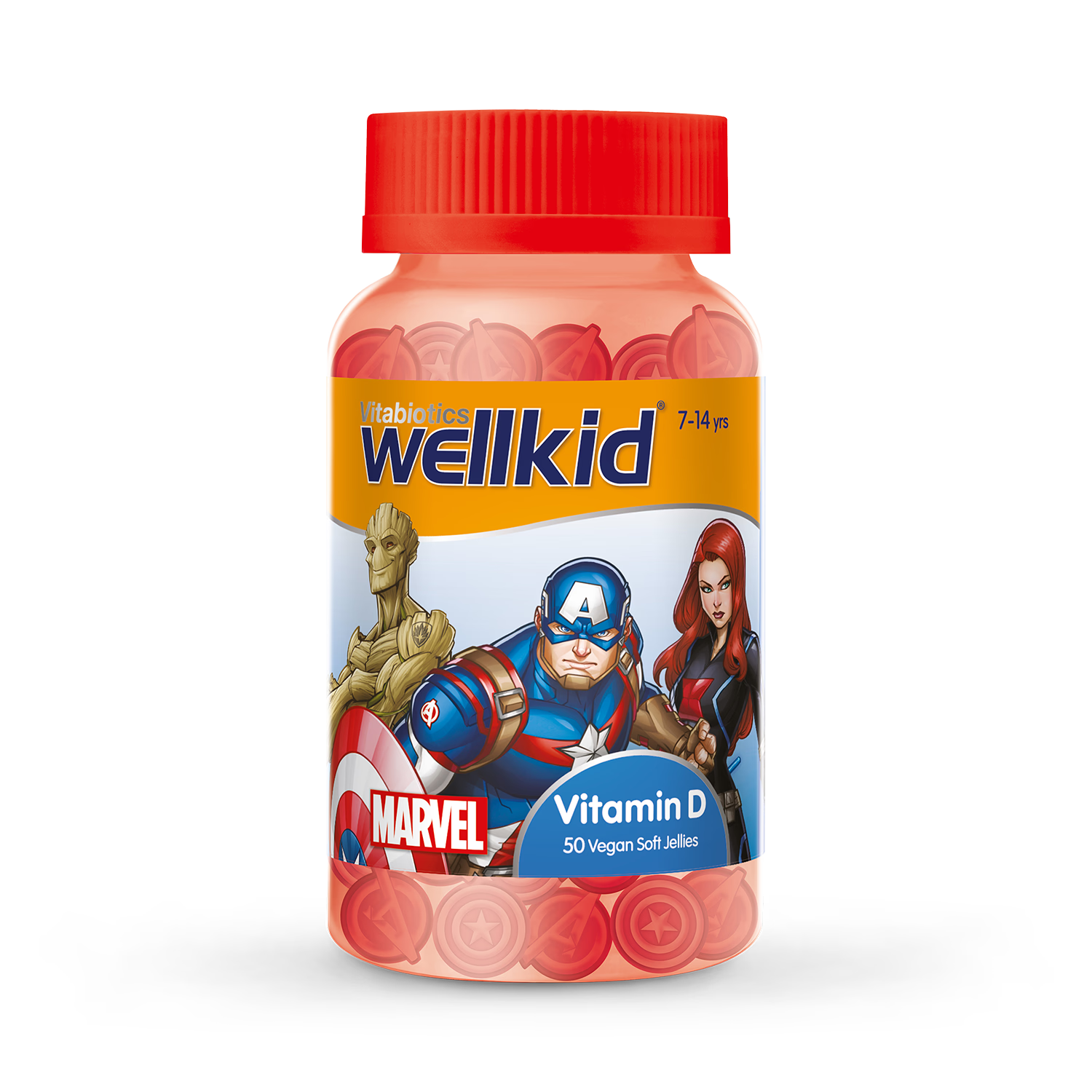 Vitabiotics Wellkid Marvel Vitamin D Soft Jellies 50 (British brand)