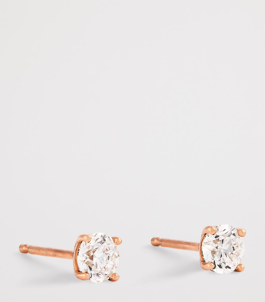 Harrods rose gold diamond stud earrings 0.25ct, UK version