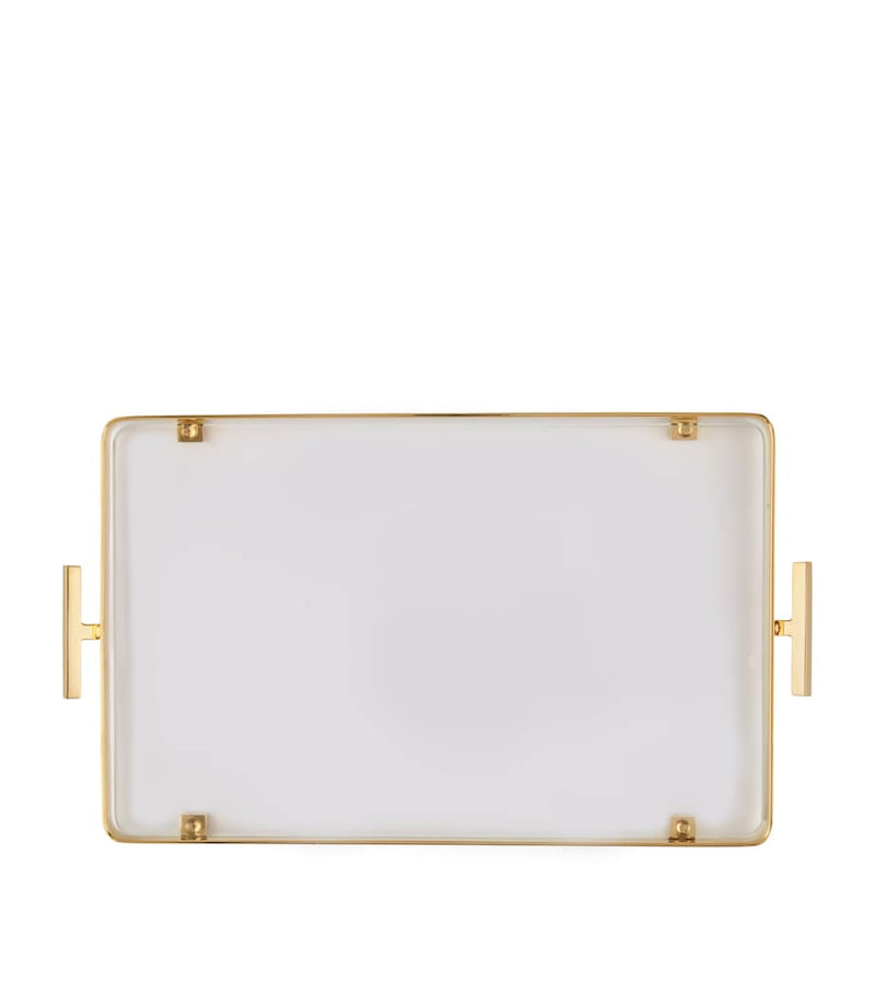 ZODIAC glass tray 15.5cm x 24.5cm (British brand)