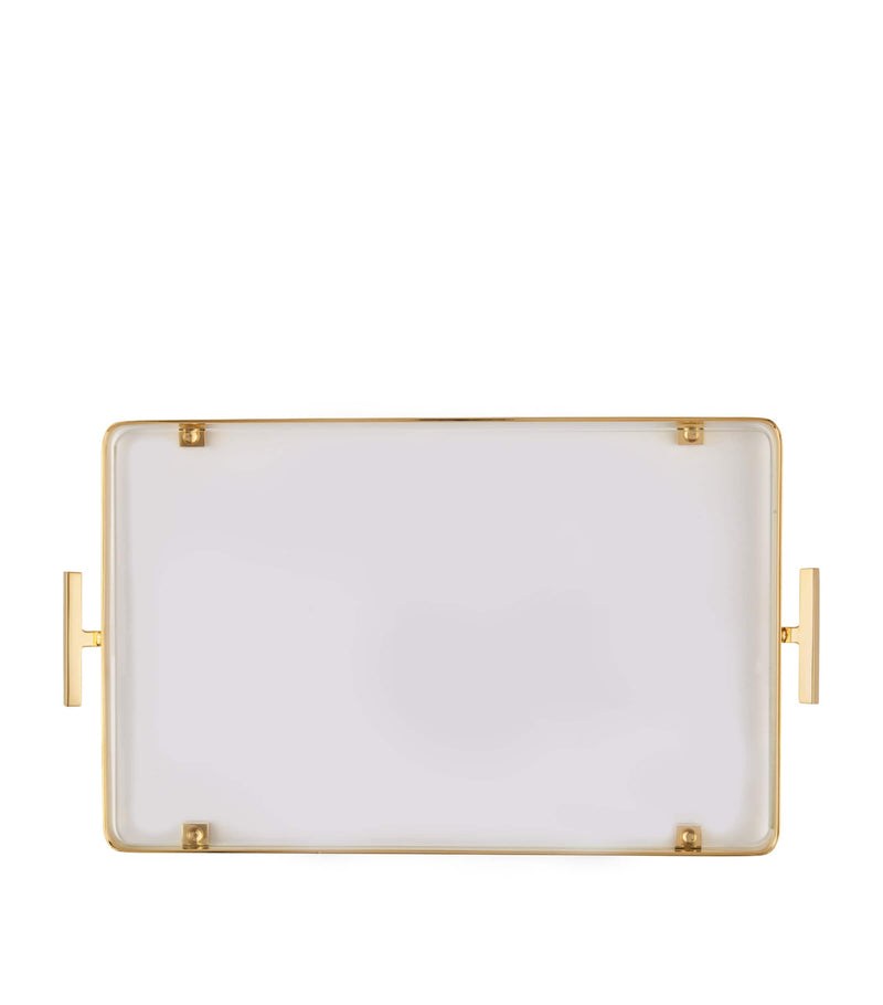ZODIAC glass tray 15.5cm x 24.5cm (British brand)