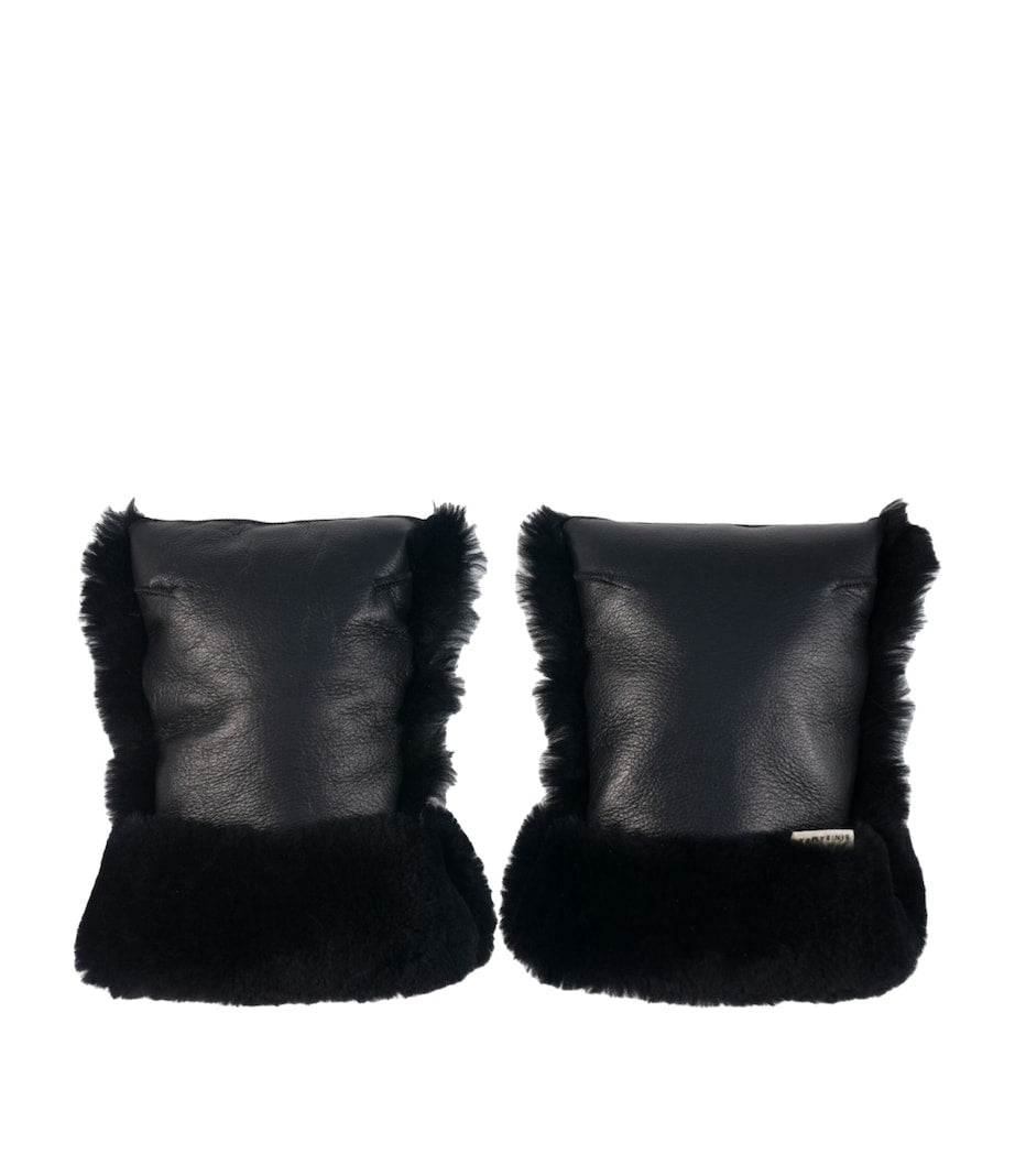 Binibamba sheepskin buggy mittens for winter, UK version