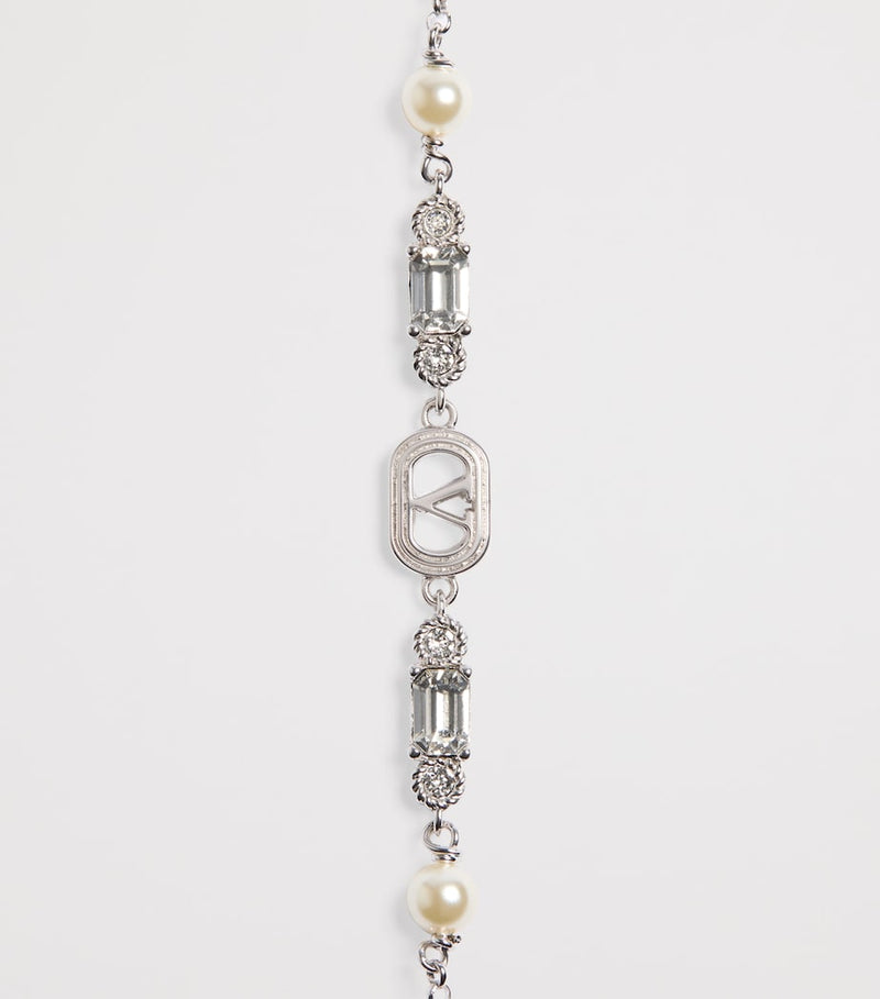 Valentino Garavani Crystal Ovalette bracelet, imported from the UK