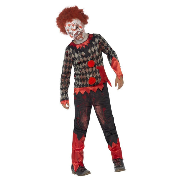 Smiffys deluxe zombie clown costume medium, imported from the UK
