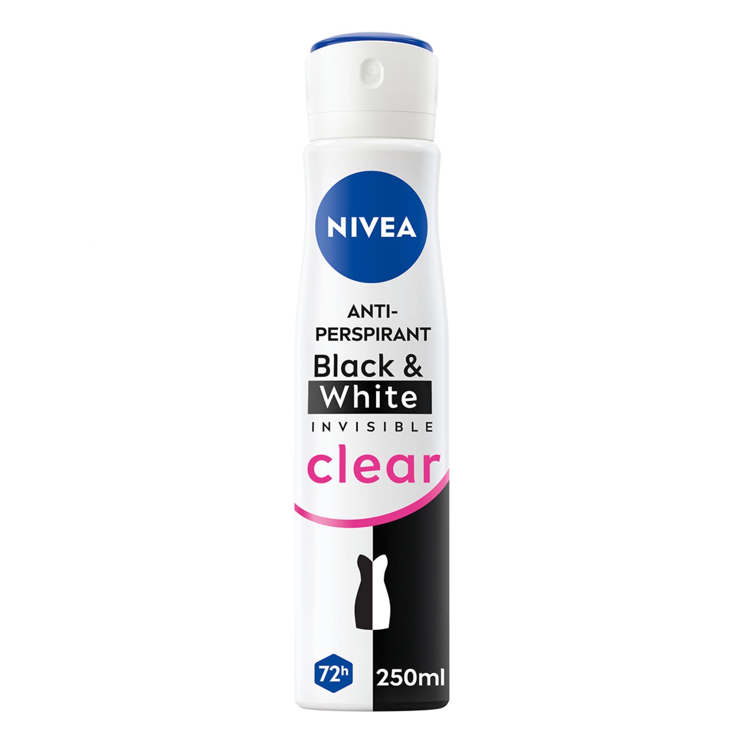 Nivea Black & White Original Anti Perspirant Deodorant Spray 250ml Women's Sainsburys   