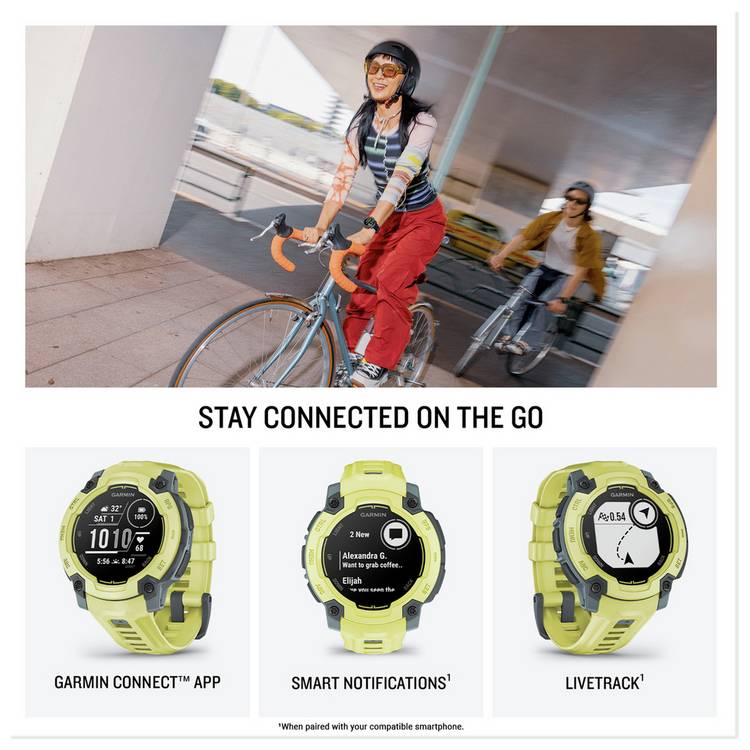 Garmin GPS smart watch Electric Lime 45mm - British product