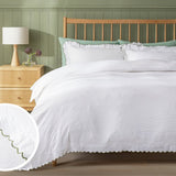 Argos Home Washed Scallop White single bedding set, UK version