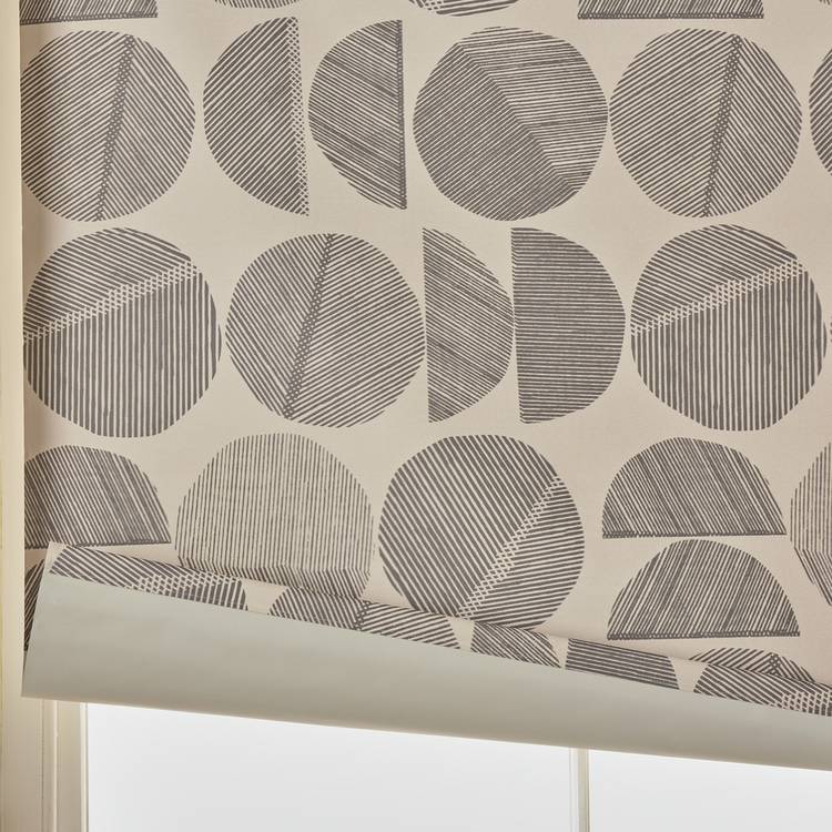 Habitat drawn circles blackout roller blind 90cm (British brand)