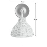 Habitat wicker pear wall light natural, imported from the UK