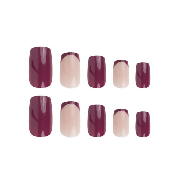 Nail HQ Pretty In Plum Square Nails GOODS Superdrug   