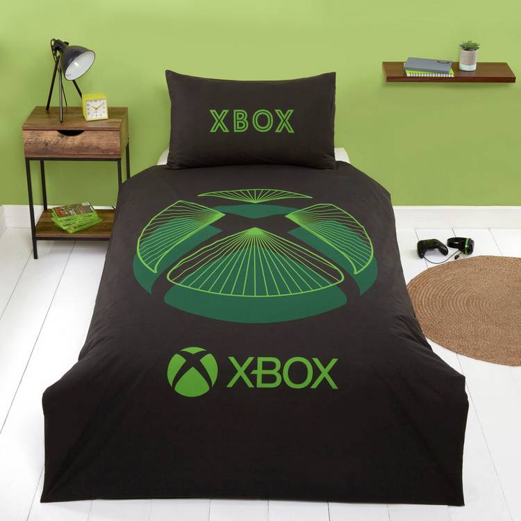Xbox kids bedding set single black reversible design, imported from the UK