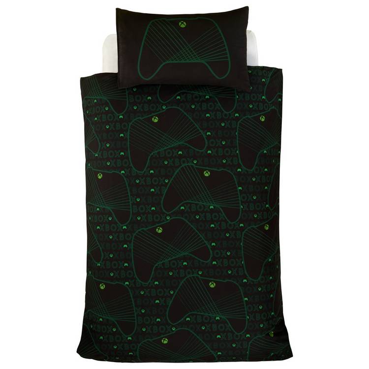 Xbox kids bedding set single black reversible design, imported from the UK