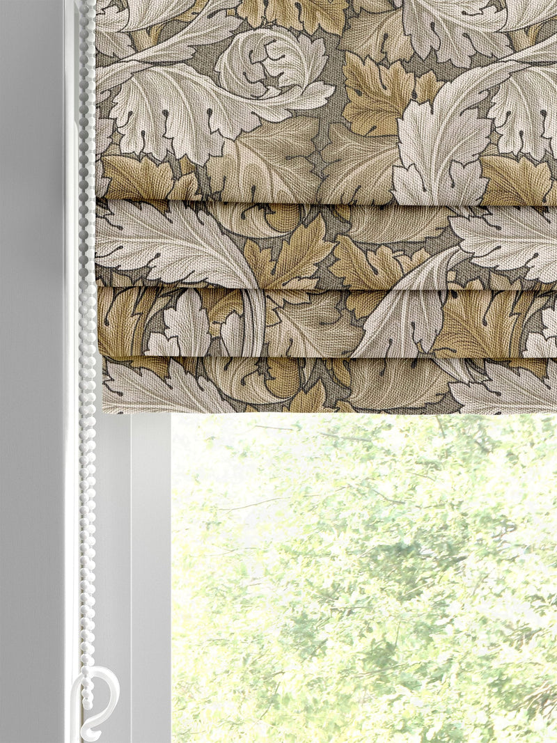 William Morris Roman blinds grey Acanthus velvet - British product