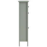GFW green shoe cabinet with drawer, UK version