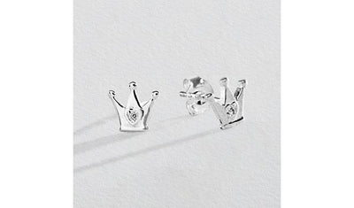 Argos Revere Sterling Silver Crown Stud Earrings- Buy online at McGrocer