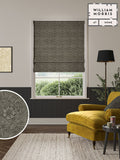 William Morris Grey Marigold Velvet roman blind (British brand)