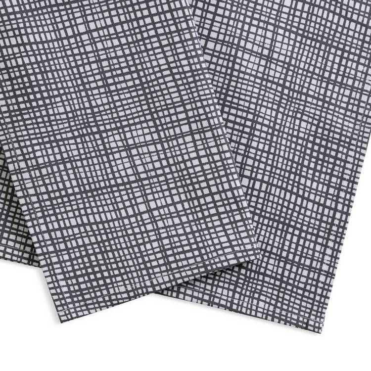 Habitat charcoal grid wipe clean tablecloth (British brand)