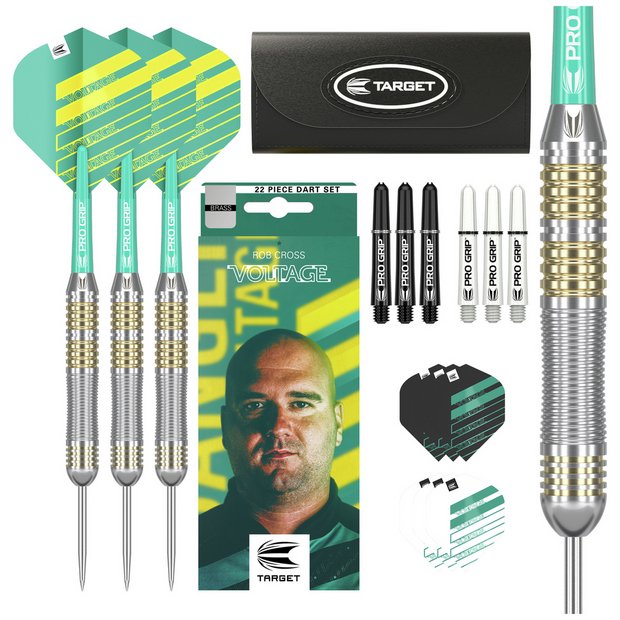 Target Rob Cross 22g brass darts set, imported from the UK