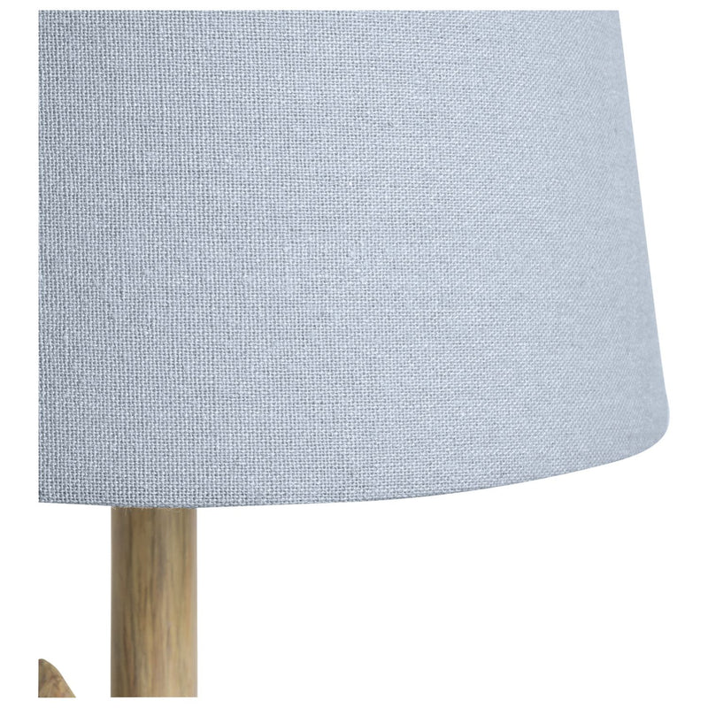 Argos Home resin bunny table lamp light oak blue H39cm, imported from the UK