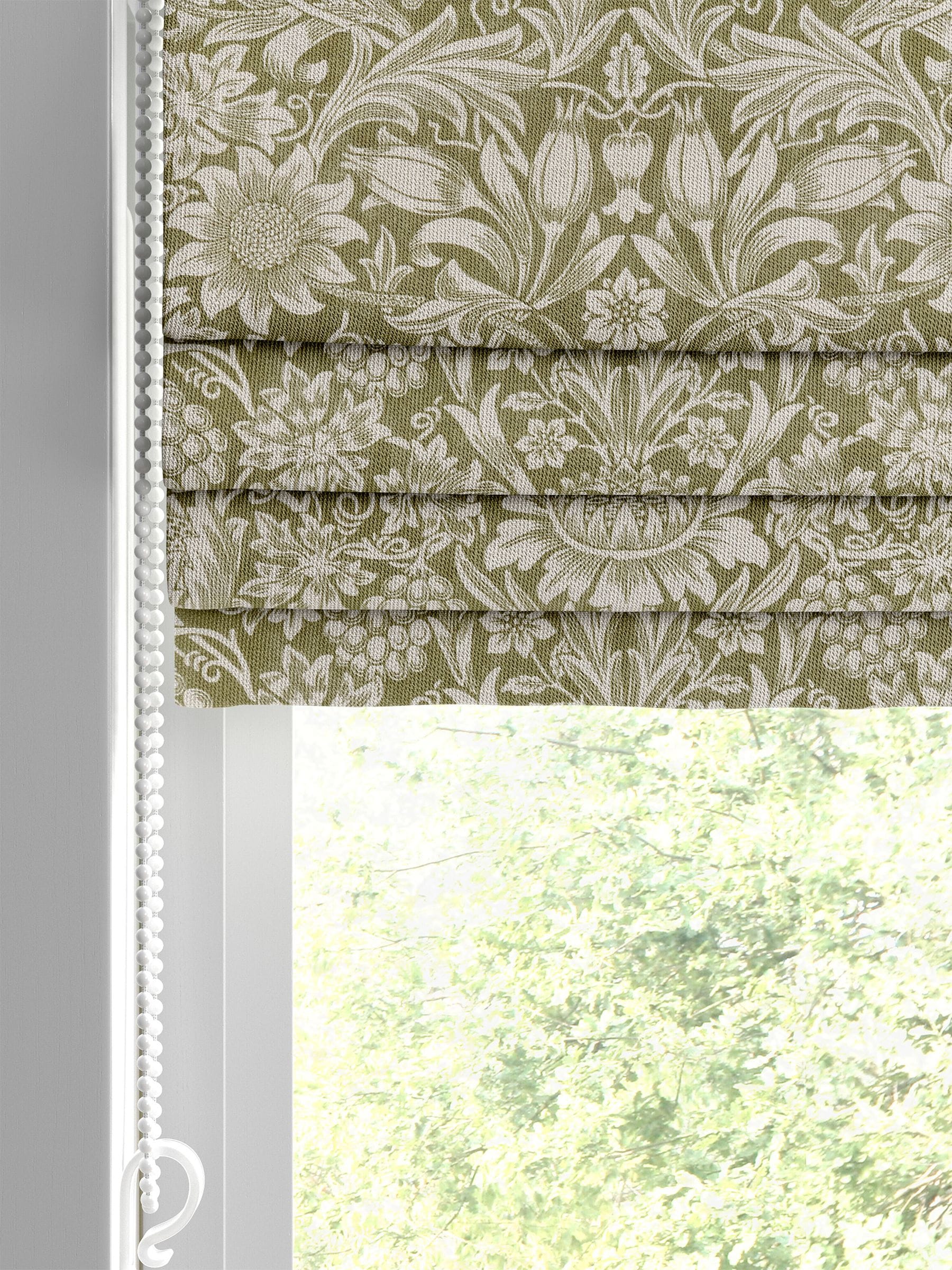 William Morris roman blind with sunflower design, UK version