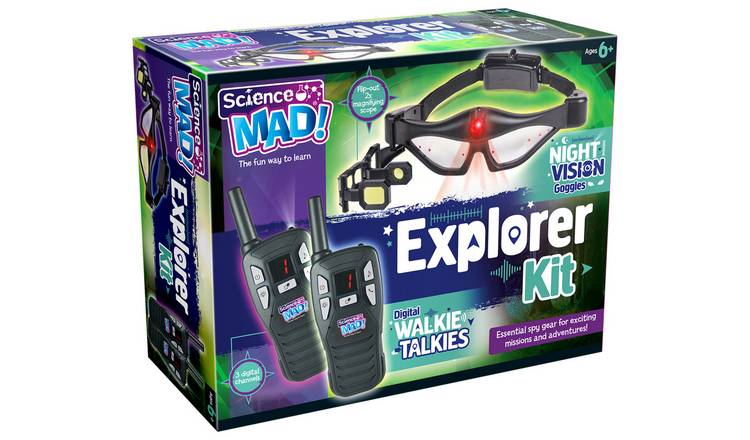 Science Mad Walkie Talkie with Night Vision Goggles