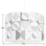 Habitat geometric easy fit lampshade 30cm, imported from the UK