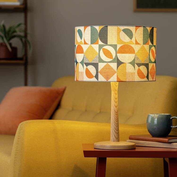 Habitat geometric easy fit lampshade 30cm, imported from the UK