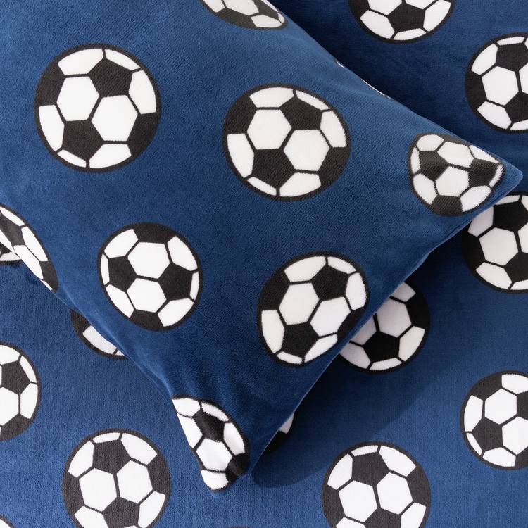 Argos Home toddler fleece football bedding set, UK version
