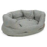 Petface Meadow Weave oval pet bed medium, imported from the UK