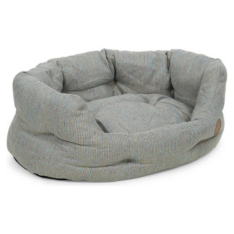 Petface Meadow Weave oval pet bed medium, imported from the UK
