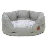 Petface Meadow Weave oval pet bed medium, imported from the UK