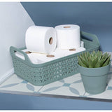 Strata Urban plastic storage baskets lilypad green 3 x 12L - British product