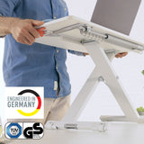 Leitz standing desk converter white compact footprint, UK version