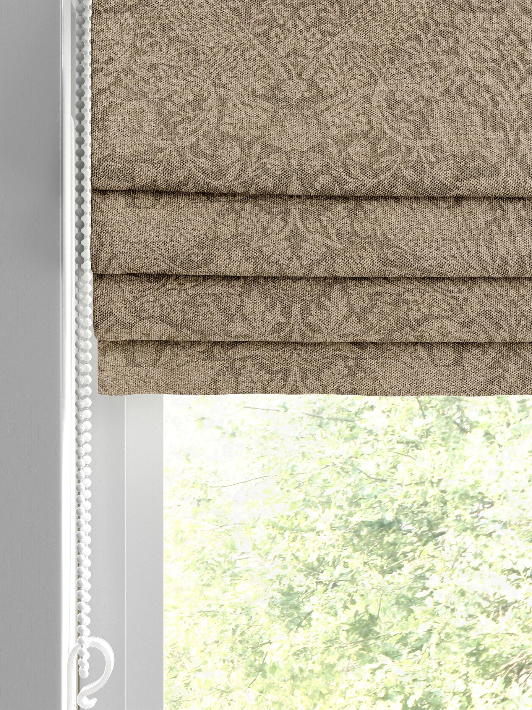 William Morris Strawberry Thief roman blind Natural Walnut (British brand)