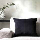 Habitat cord cushion cover black 50x50cm, imported from the UK