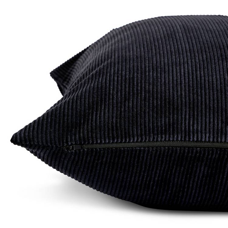 Habitat cord cushion cover black 50x50cm, imported from the UK