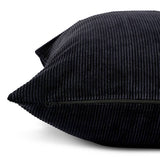 Habitat cord cushion cover black 50x50cm, imported from the UK