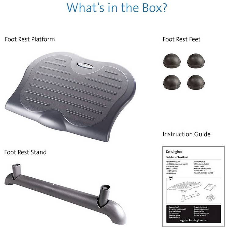 Kensington SoleSaver foot rest for office use - British product