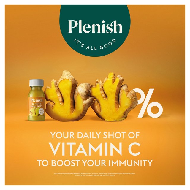 Plenish Ginger Immunity Shot   60ml GOODS M&S   