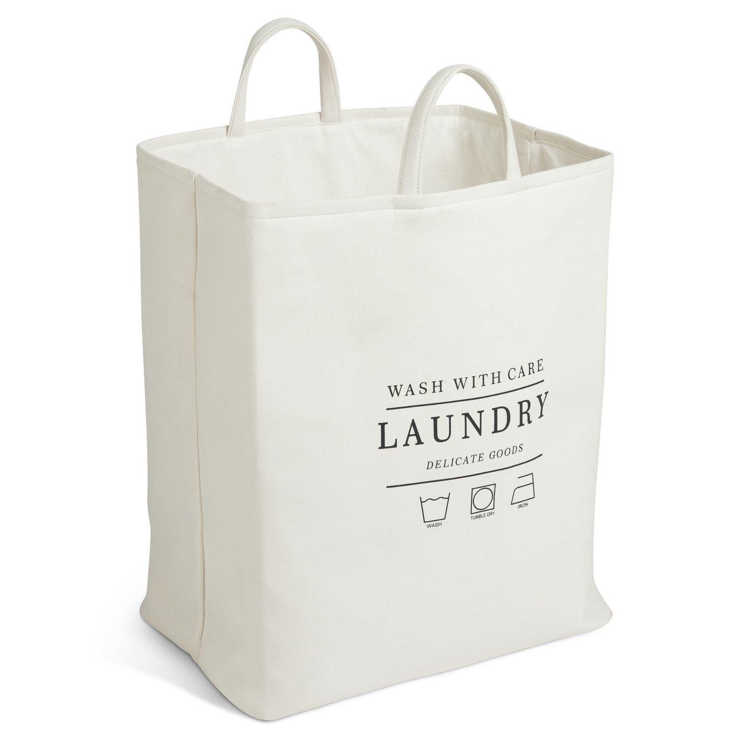 Argos Home collapsible laundry bag cream 75L, imported from the UK